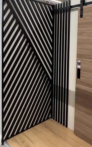 Интерьерная рейка МДФ STELLA «Бриона» Black edition, 16х40х2700 мм (упаковка 8 шт) ОПТ фото 2