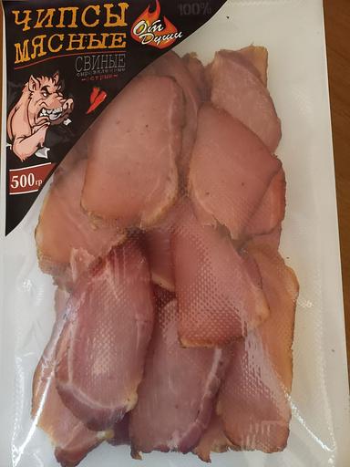 Чипсы мясные из свинины на итальянском маринаде с пряными специями и паприкой 500 г, опт фото 1