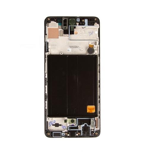 Samsung Galaxy A51 SM-A515 дисплейі жинақталған GH82-21669A жақтауда (қара) 100% түпнұсқа көтерме фото 3