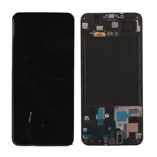 Display for Samsung Galaxy A50 SM-A505 assembled GH82-19 204A in frame (black) 100% original wholesale фото 1