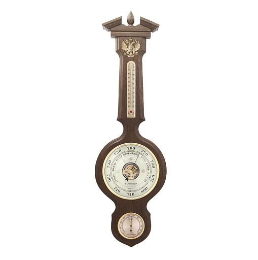 Бытовая метеостанция БМ-96 Барометр герб РФ (возможна комплектация часам) фото 1