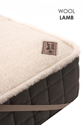 Наматрасник-простыня Woollamb меховой бежевый 140×200 см, опт фото 1