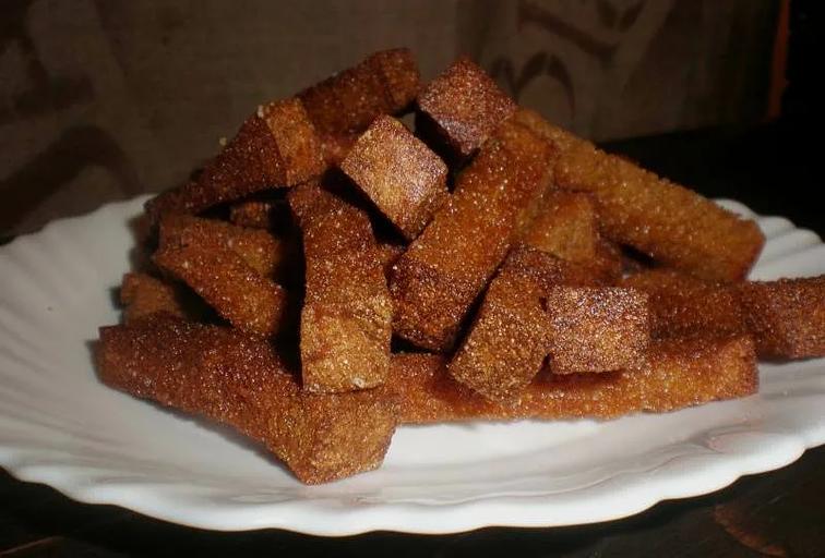 Homemade crackers with garlic, 1 kg (block) WHOLESALE фото 1