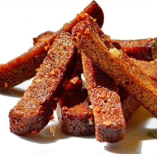 Homemade crackers with garlic, 1 kg (block) WHOLESALE фото 3