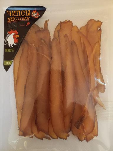 Чипсы мясные из курицы с соевым соусом премиум класса 100 г, опт фото 1