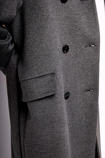 Женское демисезонное пальто деловое Mmoda тёмно-серый, арт.2224139-1 фото 7