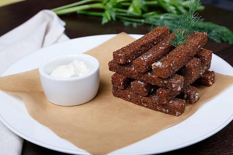 Borodino croutons with garlic 1 kg WHOLESALE фото 1