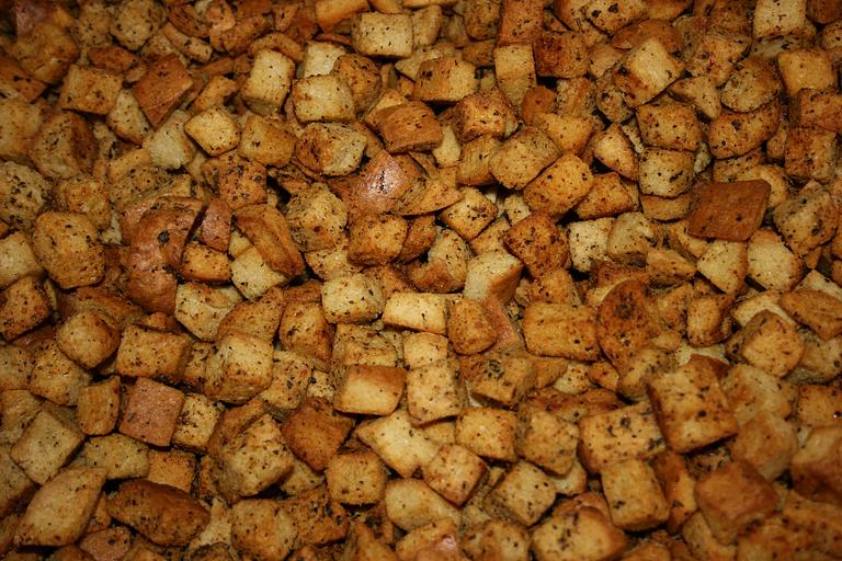 Пшеничные сухарики со вкусом холодца и хрена, 1 кг (мелкие кубики) ОПТ фото 3