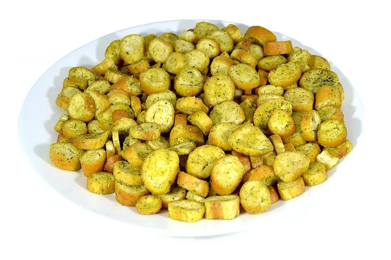 Wheat baguette crackers with cheese, 1 kg (rounds) WHOLESALE фото 2