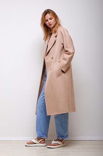 女式半季节商务外套 Mmoda 浅米色，货号 2223614-4 фото 1