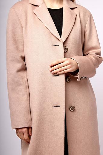 Женское демисезонное пальто деловое Mmoda бледно-розовый, арт.2223037 фото 3