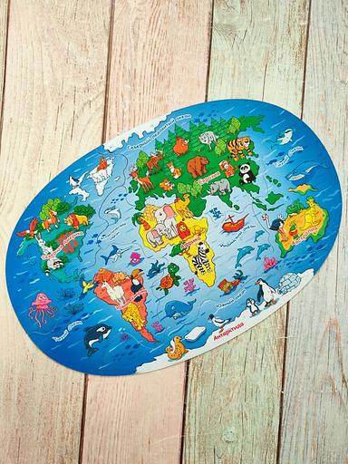 Пазл магнитный «6 континентов» опт фото 1