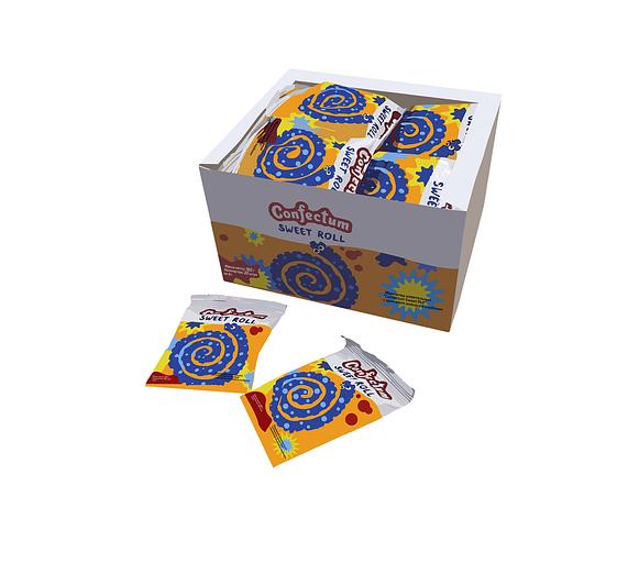 Мармелад жевательный Confectum «Sweet Roll» с ароматом ананаса и клубники 20 шт по 8 г ОПТ фото 1