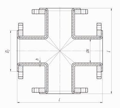 Сызықты крест DN 125 OPT фото 3