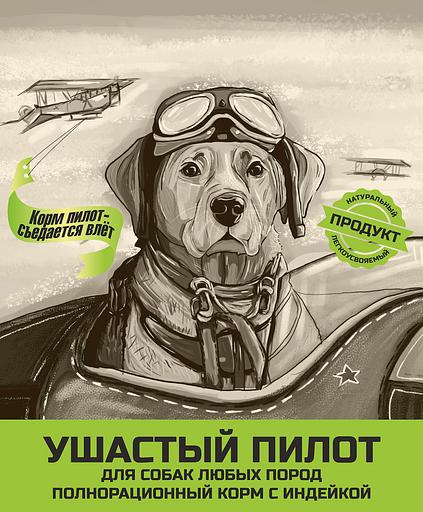 Корм для собак сухой «Ушастый пилот» с индейкой фото 1