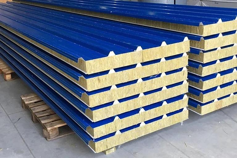 Сэндвич-панель кровельная 150 мм, базальт фото 2