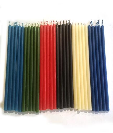 Свечи восковые №80 зеленые опт фото 2