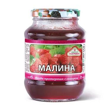 Mashed raspberries Zavetny Pogrebok 550 g фото 1
