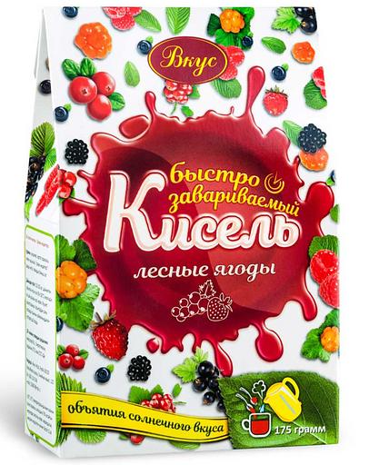 Кисель быстрозавариваемый с лесными ягодами 175 гр фото 1