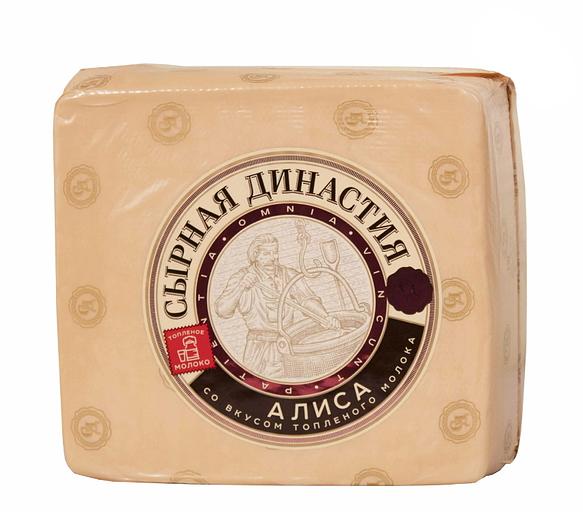 Сыр «Алиса» топленое молоко 50 % малый квадрат фото 1