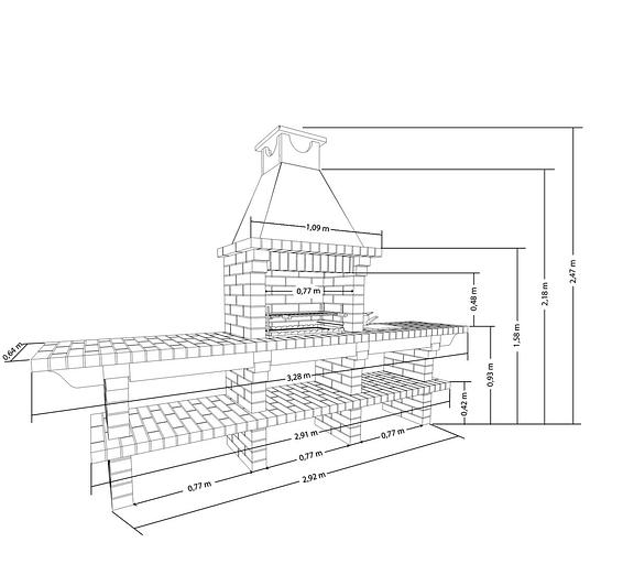 Gazebo “Scandinavia” 5×3 m with barbecue oven REF-707 фото 3