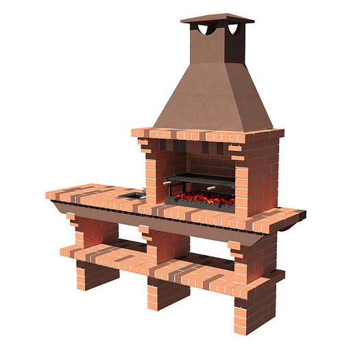 Gazebo “August” 5x5 m + barbecue oven Saunday REF-703 фото 2