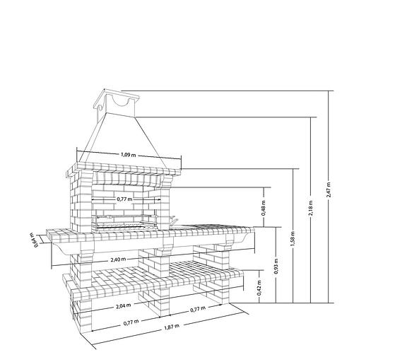 Gazebo “August” 5x5 m + barbecue oven Saunday REF-703 фото 3
