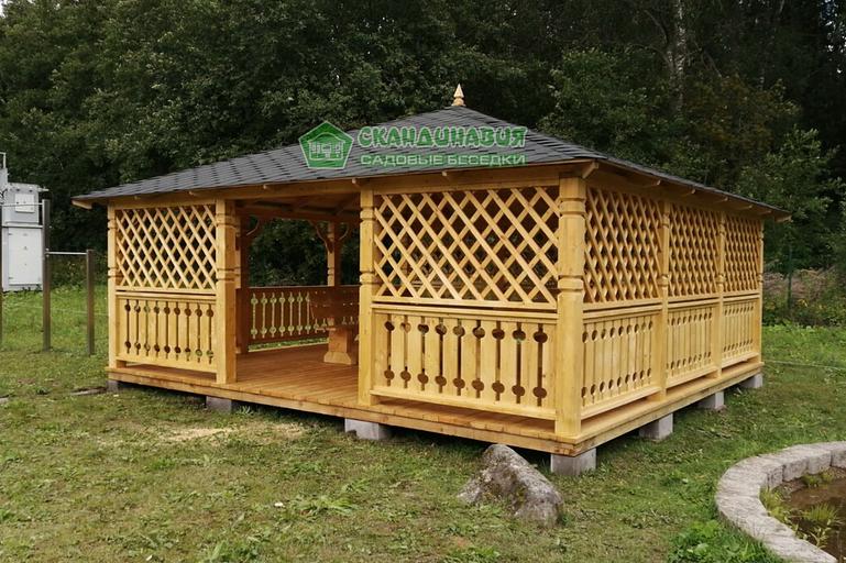 Беседка «Скандинавия» 6×6 м фото 2