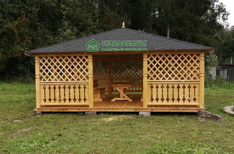 Беседка «Скандинавия» 6×6 м фото 3
