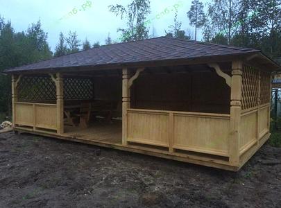 Беседка «Скандинавия» 8×4 м фото 1