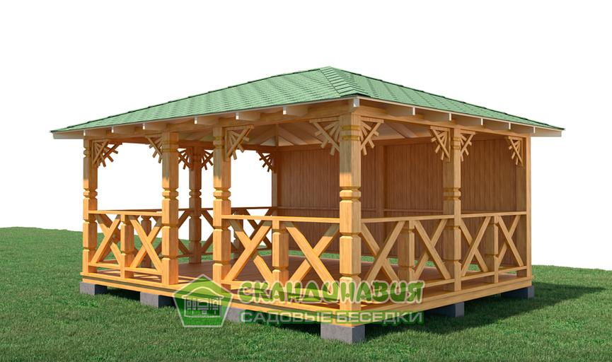 Газебо «Тамыз» 5×4 м фото 4